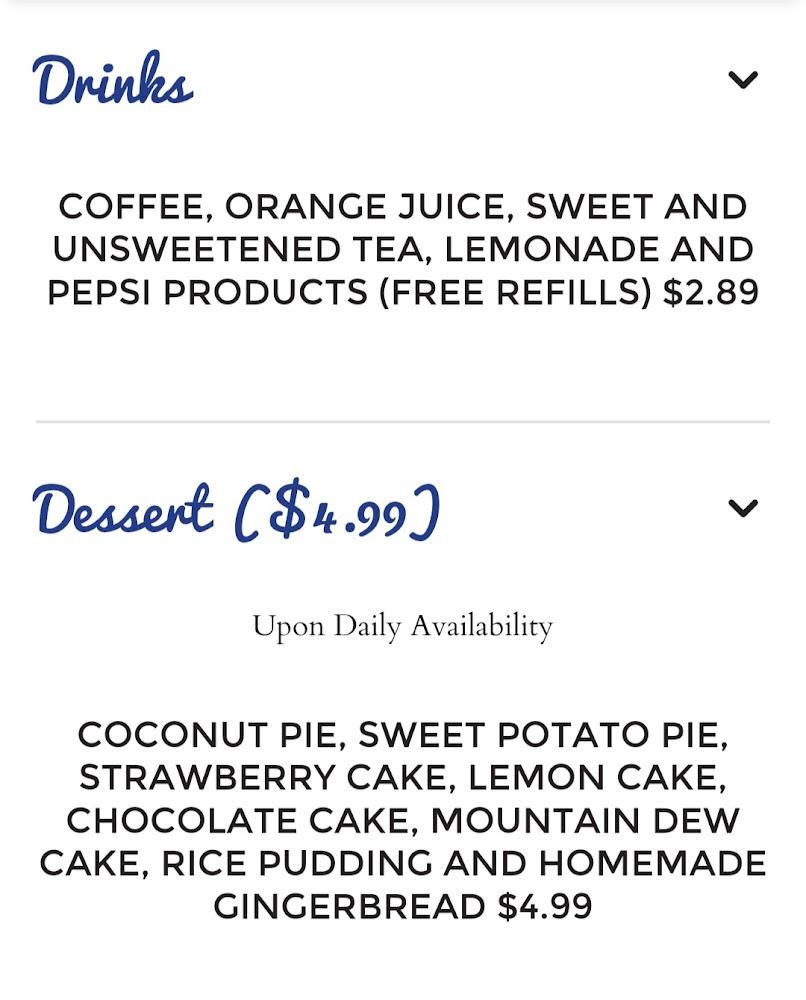 Tae's Soul Food Restaurant Menu image 4
